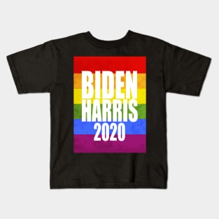 Biden Harris 2020 LGBTQ Pride Rainbow Kids T-Shirt